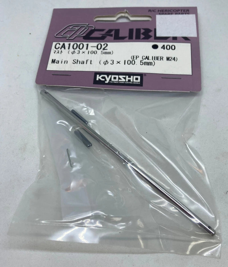 KYOSHO EP Caliber M24 Main Shaft ? 3 x 100 5mm CA1001-02 RC Helicopter Part NEW