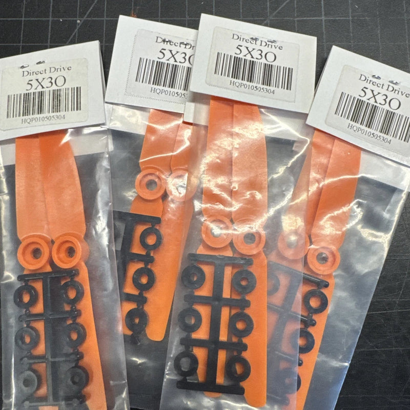 HQ Prop 5x3 O Direct Drive RC Propeller Orange 4 Pairs.  Free Shipping