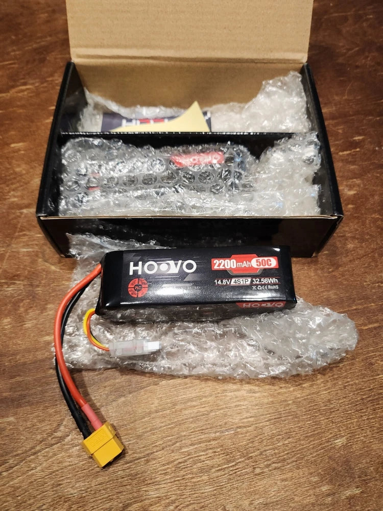 HOOVO 3S 14.8V 2200mAh 50C Lipo Battery with XT60 Connector for RC Helicopter... Battery