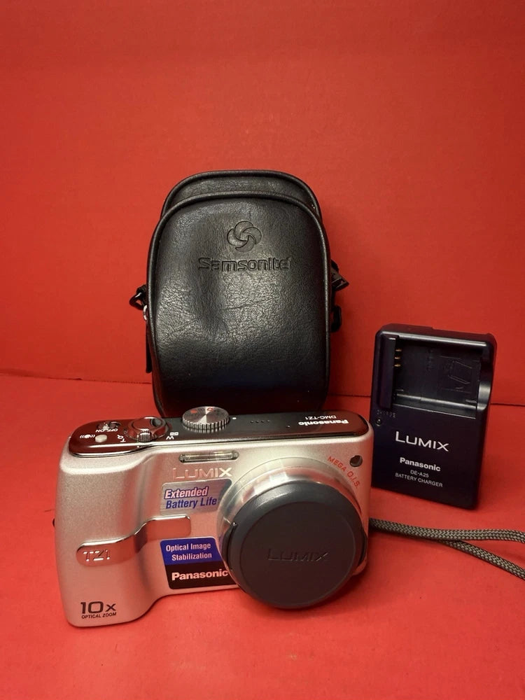 Panasonic Lumix DMC-TZ1 5MP 10x Zoom Digital Camera Silver Works New No Box