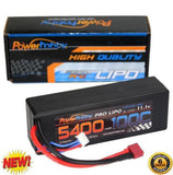 3S 11.1V 5400mAh 100C Deans Hard Case Lipo Battery Powerhobby PHB3S5400100DEANS Battery