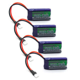 4PCS Turnigy Nano-Tech 260mAh 1S LiPo Battery Pack 3.7V 35C 70C Losi Connector Battery