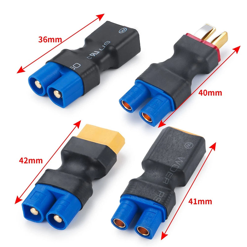 EC3 Female to Deans T-Plug Male Connector XT60 Converter Adapter For RC Car Converter