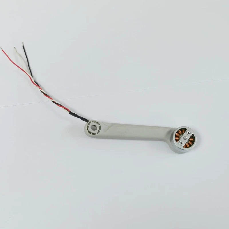 Drone motor arm assembly replacement with attached wires and motor module