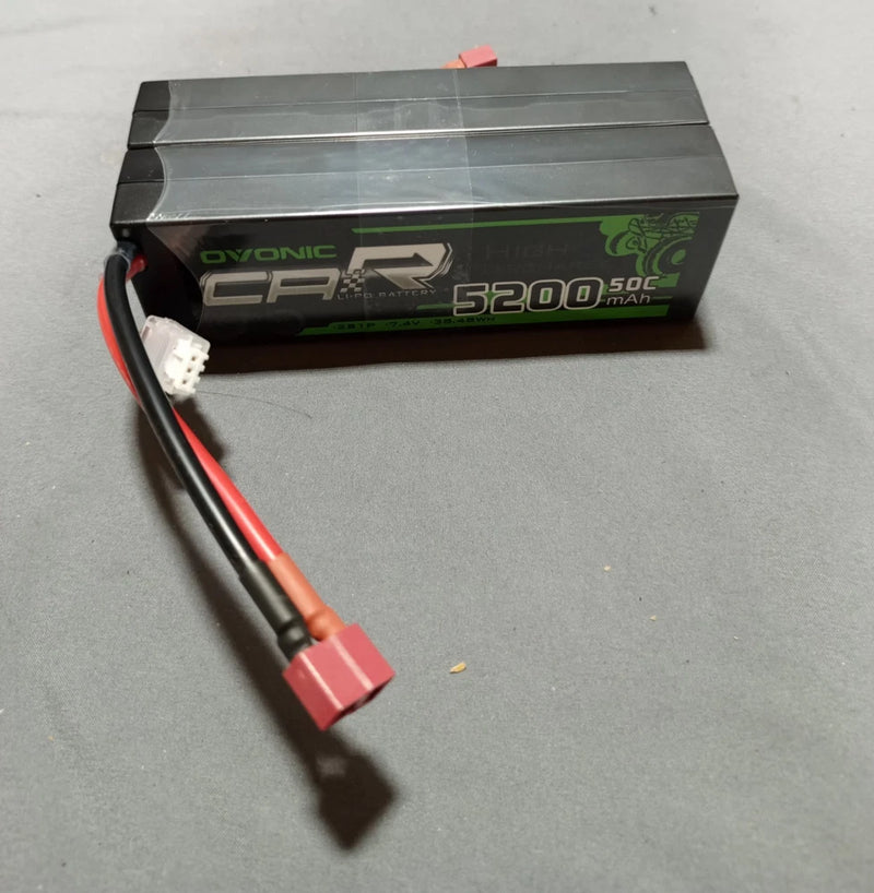 Lot Of 2 Ovonic  Li-Po Battery 5200 Mah 7.4V Battery