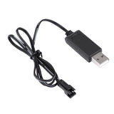 Upgraded RC 500mAh battery pack with black USB cable and connectors