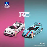 Amalora 1: 64 Ferrari F40 modified Tiffany&Kitty alloy car model ornaments