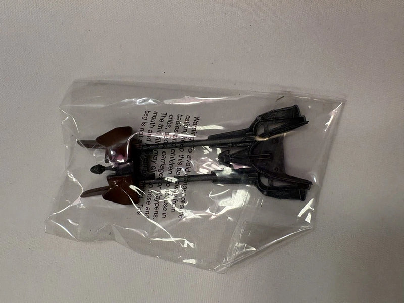 Star Wars Propel Z speeder bike drone replacement part, black plastic in clear bag