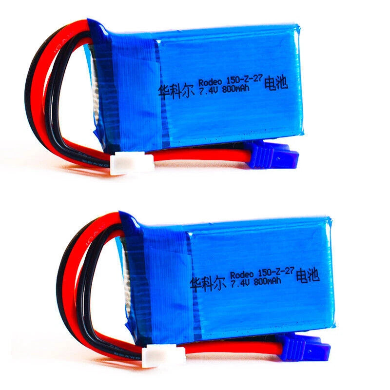 2s 7.4V 800mAh 35C Lipo Battery EC2 Plug For Walkera Rodeo 150 F150 RC Model