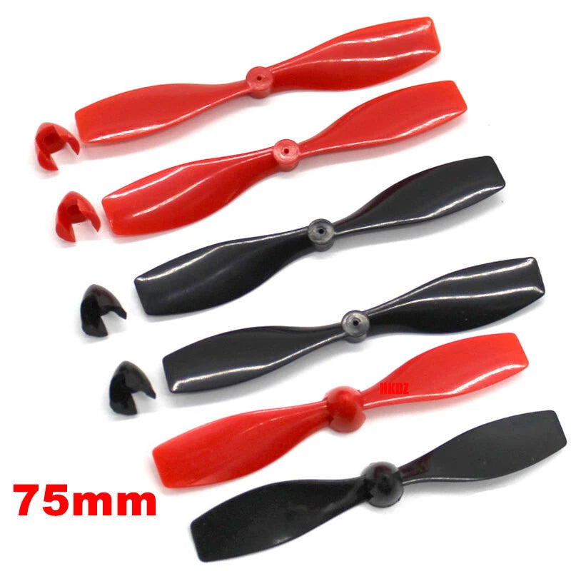 75mm Mini Plastic Propeller Prop for 1mm Shaft Motor RC Model Aircraft Drone DIY