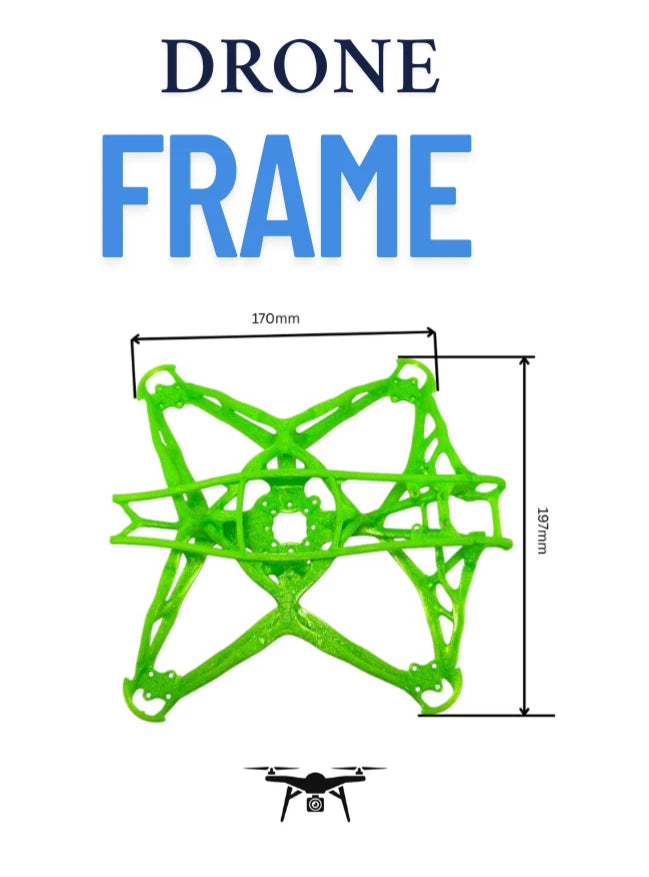 5" FPV Drone Frame ¨C Durable PETG 3D Printed Quadcopter Airframe for Freestyle