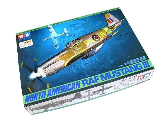 TAMIYA 1/48 North American RAF Mustang III airplane model kit box