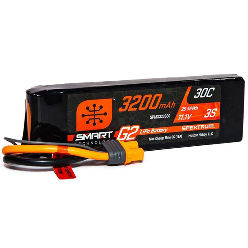 3 Cell 3200mAh 11.1V 30C Smart G2 LiPo: IC3 Battery