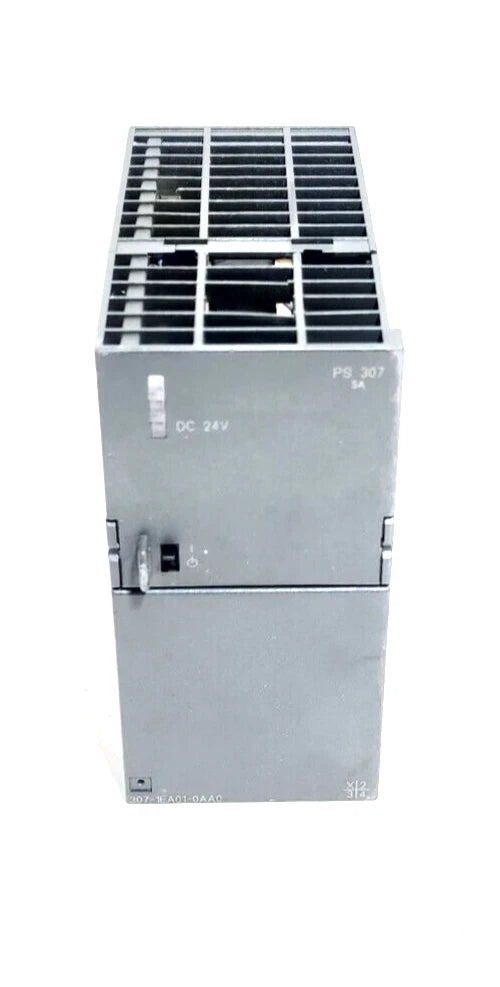 SIEMENS 6ES7 307-1EA01-0AA0 POWER SUPPLY 120 AC INPUT, 50/60HZ USED.