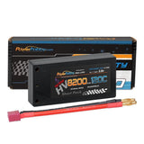 Black 1S HV shorty LiPo battery with hard case and red balance lead
