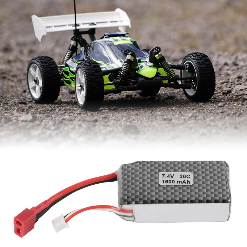 1 Pack 1600mAh High Rate Lipo Battery For RC Car Off Road Vehicle Excellent