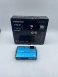 Panasonic Lumix DMC-TS2 Waterproof Digital Camera Blue READ*TESTED* W Battery