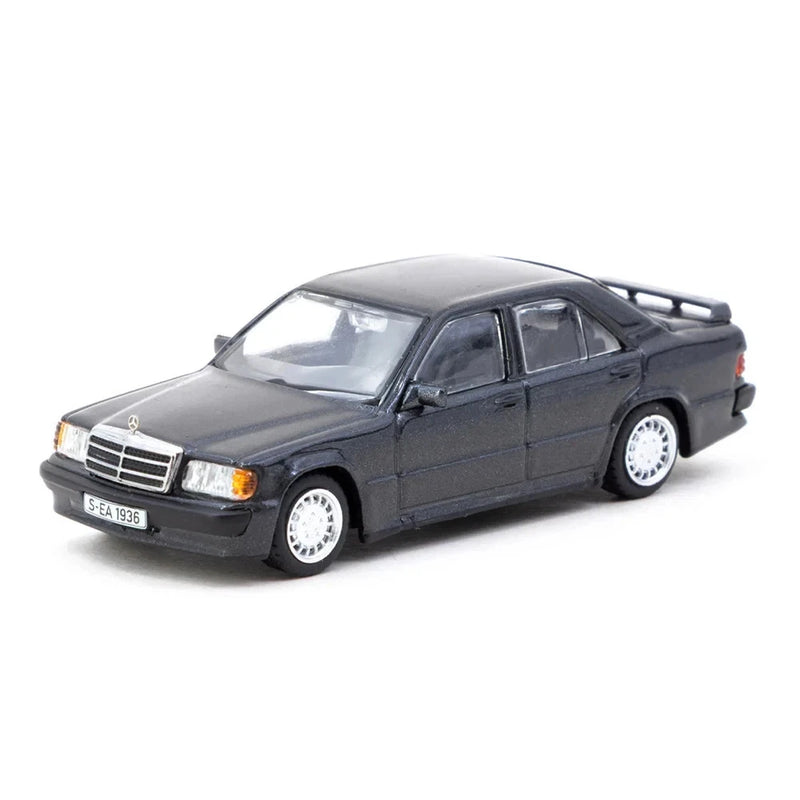 Tarmac Works 1:64 Diecast Model Mercedes Benz 190 E 2.3-16 Blue-Black Metallic