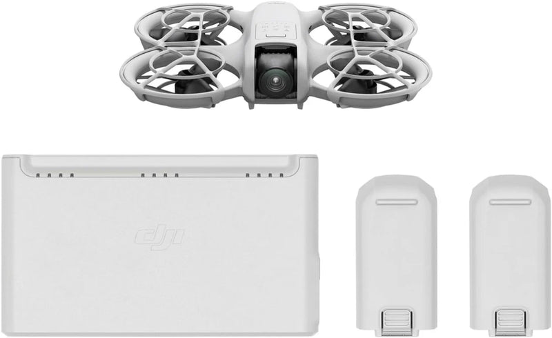 Foldable quadcopter drone with camera and two battery packs
