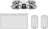 Foldable quadcopter drone with camera and two battery packs