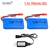 7.4V 700mAh Lipo Battery and USB For F1 Rc Helicopter Lh-X6 X5 X3 X3n Quadcopter