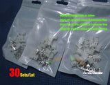 30Sets/Lot Model JST XH 2/3/4Pin 2.54mm Connector Plugs For DIY Battery Charger Battery