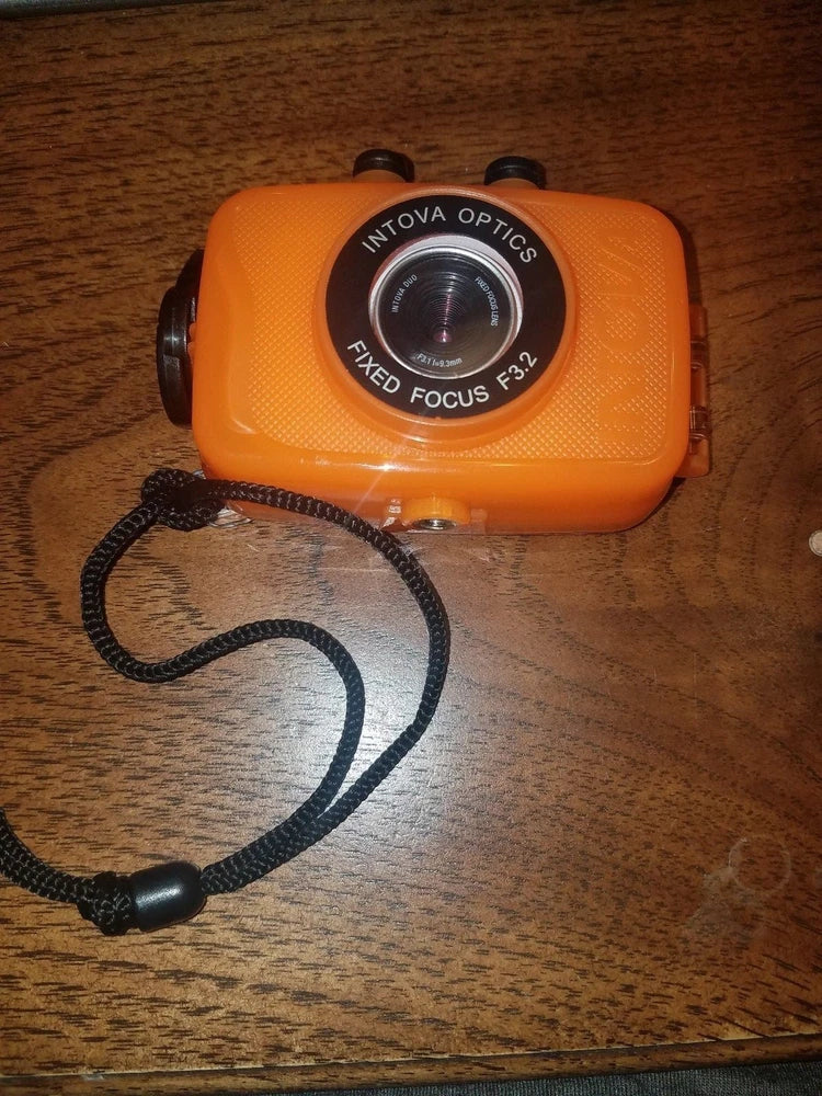 Intova Duo Waterproof HD POV Sports Video Action Camera, Orange w/ 4gb