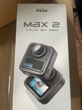 GoPro Max 2 True 8K 360 Action Camera 8K Touch Screen Replaceable Lenses Black