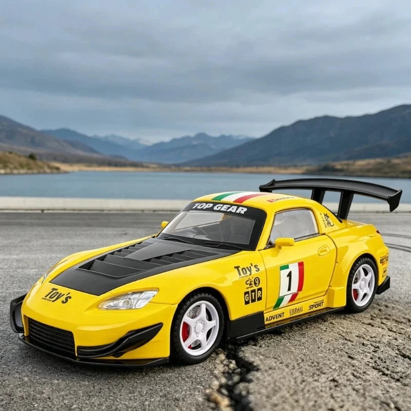 Simulation 1:22 Honda S2000 Alloy Sports Car Model Track Modified Diecast Metal