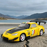 Simulation 1:22 Honda S2000 Alloy Sports Car Model Track Modified Diecast Metal