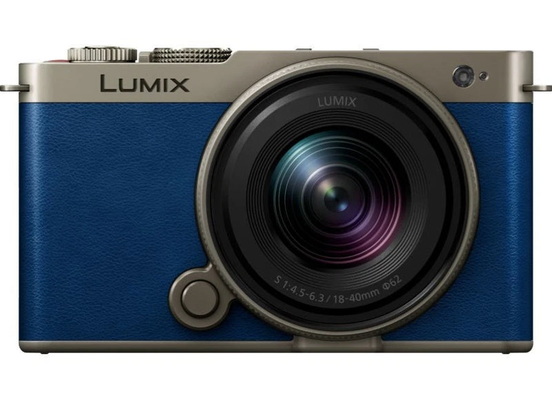 Panasonic LUMIX S9 N Kit 18-40mm Titanium Gold x Night Blue Leather