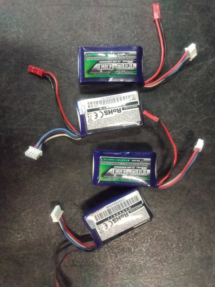 Lot of (4) Turnigy NANO-Tech High Discharge LiPo Battery