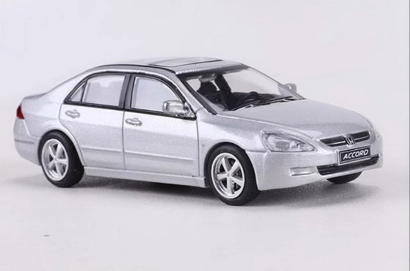 DCT 1/64 Scale  Accord 7th Generation 2005 Silver Diecast Car Model Toy