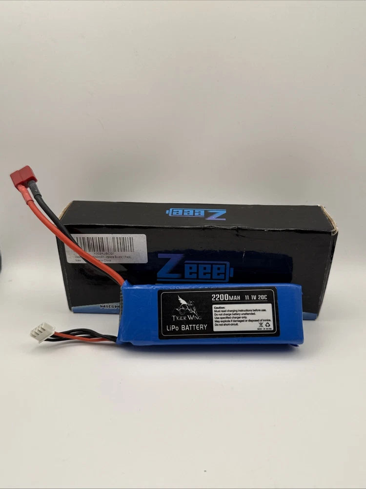 Battery Bundle: Zeee 2S 7.4V LiPo RC Battery Pack 5200 mAh w/ T-Plug Connector Battery