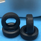 4 Hollow Goodyear Polyglas L60-15 Raised Letter Tires AMT 1:25 LBR Model Parts