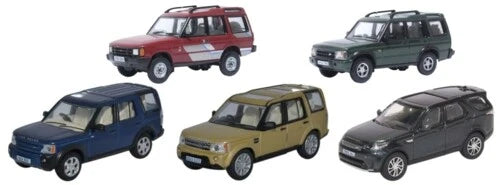 OXFORD 1/76 5 PIECE SET LAND ROVER DISCOVERY 76SET77