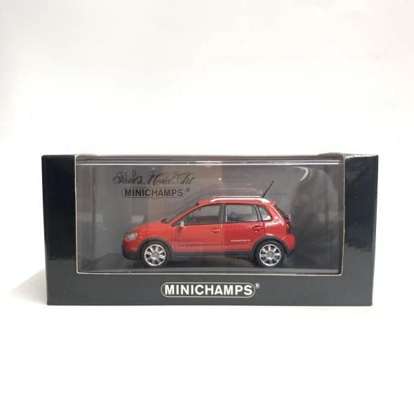 MINICHAMPS 1/43 VOLKSWAGEN CROSSPOLO 2006 RED Diecast Model Car Rare