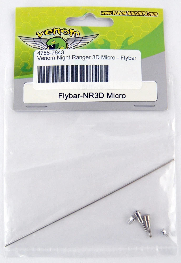 Venom Night Ranger micro RC helicopter flybar replacement parts in sealed bag