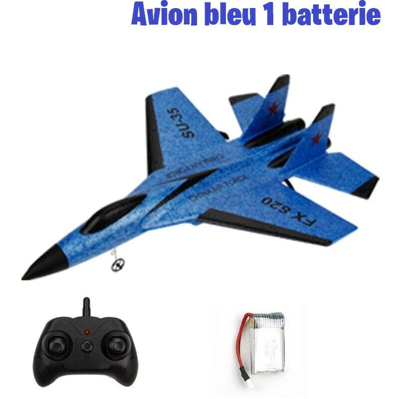 FX-620 SU-35 RC T??l??commande Avion 2.4G T??l??commande Chasseur Hobby Avion Planeu