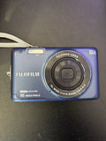 FUJIFILM FinePix JX665 16.2MP Digital Camera ¨C Blue ¨C Working, w/ 2 batteries