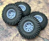 1/24 Scale: 15-Inch ¡°Baja¡± Wheels W/ Huge 35-inch Mud Tires.  Resin