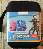Akamate Kidizone game camera hard zip case, black with blue logo label