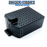 Black RC LiPo battery pack with vented top and side connector port