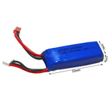 7.4V 2S 300mAh 75C LiPO Battery JST Plug for Mini RC Plane Quad Copter Drone Battery