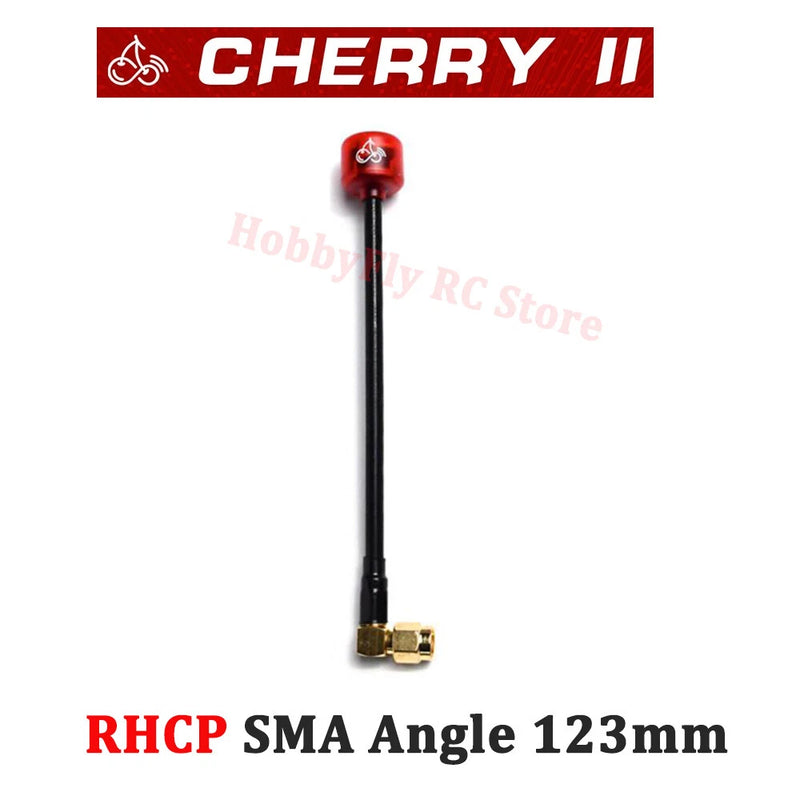RUSHFPV Cherry 2 II RHCP SMA Angle 5.8G 1.8DBI Antenna for FPV Freestyle Drones