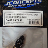 JConcepts 25T 0 Offset 16.5mm Black Servo Horn 5270-2 Team Associated RC