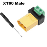 XT60 Male to 2 Pin Terminal Connector Solderless Power FPV Solar Panel RC Plane Converter