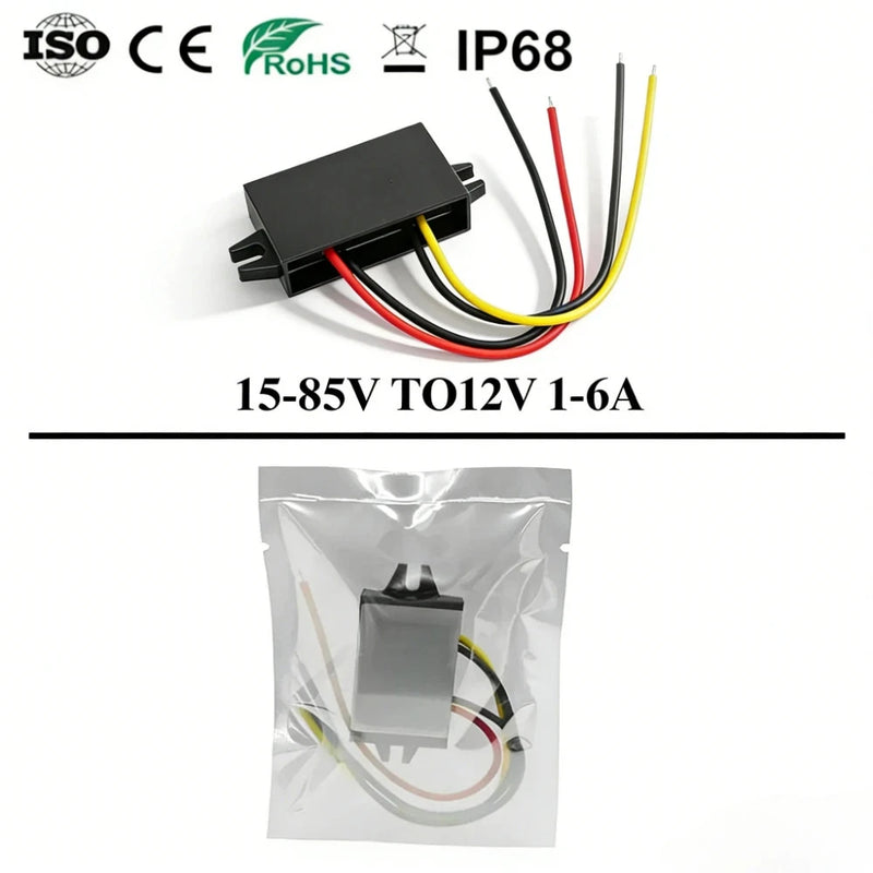 DC-DC Step Down Converter 24V-85V to 12V 1-5A Mini Buck Voltage Regulator Module