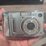 Fujifilm Digital Camera FinePix A400 4.1MP Silver Tested. WORKING.