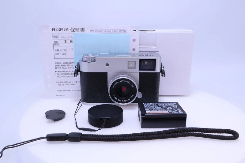 FUJIFILM X-half Silver Compact Digital Camera Excellent Condition Low Shutter